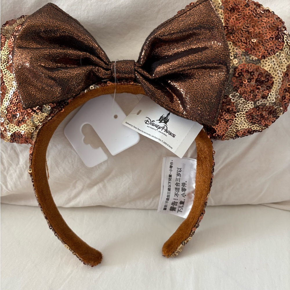 Disney Giraffe Sequin Ears Headband - Gold and Brown